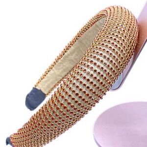 Red Faux Pearl Rhinestone Headband